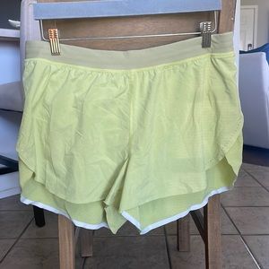 LULULEMON SHORTS — LEMON DROP : FIND YOUR PACE